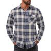 Navy White Beige Plaid