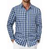 Navy Blue Green Plaid