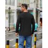 imageCOOFANDY Mens Crew Neck TShirt Long Sleeve Casual Pullover Tees Soft Stretch Basic Tee ShirtsAblack