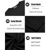 imageCOOFANDY Mens Crew Neck TShirt Long Sleeve Casual Pullover Tees Soft Stretch Basic Tee ShirtsAblack
