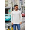 imageCOOFANDY Mens Crew Neck TShirt Long Sleeve Casual Pullover Tees Soft Stretch Basic Tee ShirtsAwhite