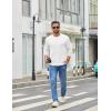 imageCOOFANDY Mens Crew Neck TShirt Long Sleeve Casual Pullover Tees Soft Stretch Basic Tee ShirtsAwhite