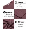 imageCOOFANDY Mens Crew Neck TShirt Long Sleeve Casual Pullover Tees Soft Stretch Basic Tee ShirtsDark Red