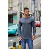 imageCOOFANDY Mens Crew Neck TShirt Long Sleeve Casual Pullover Tees Soft Stretch Basic Tee ShirtsNavy Blue