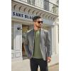 imageCOOFANDY Mens Henley Shirts Long Sleeve Casual Button Shirts Fashion Lightweight Pullover ShirtsArmy Green