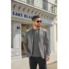 imageCOOFANDY Mens Henley Shirts Long Sleeve Casual Button Shirts Fashion Lightweight Pullover ShirtsDark Grey