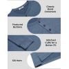 imageCOOFANDY Mens Henley Shirts Long Sleeve Casual Button Shirts Fashion Lightweight Pullover ShirtsDenim Blue