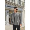 imageCOOFANDY Mens Henley Shirts Long Sleeve Casual Button Shirts Fashion Lightweight Pullover ShirtsGrey