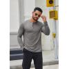 imageCOOFANDY Mens Henley Shirts Long Sleeve Casual Button Shirts Fashion Lightweight Pullover ShirtsGrey