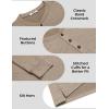 imageCOOFANDY Mens Henley Shirts Long Sleeve Casual Button Shirts Fashion Lightweight Pullover ShirtsKhaki