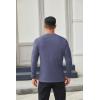 imageCOOFANDY Mens Henley Shirts Long Sleeve Casual Button Shirts Fashion Lightweight Pullover ShirtsNavy Blue