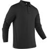 imageCOOFANDY Mens Long Sleeve Polo Shirts Quick Dry Moisture Wicking Lightweight Golf Shirts Casual Collared ShirtBlack
