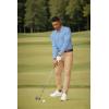 imageCOOFANDY Mens Long Sleeve Polo Shirts Quick Dry Moisture Wicking Lightweight Golf Shirts Casual Collared ShirtBlue