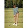 imageCOOFANDY Mens Long Sleeve Polo Shirts Quick Dry Moisture Wicking Lightweight Golf Shirts Casual Collared ShirtLight Grey