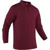 imageCOOFANDY Mens Long Sleeve Polo Shirts Quick Dry Moisture Wicking Lightweight Golf Shirts Casual Collared ShirtWine Red