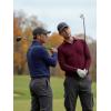 imageCOOFANDY Mens Long Sleeve Polo Shirts Quick Dry Moisture Wicking Lightweight Golf Shirts Casual Collared ShirtWine Red