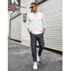 imageCOOFANDY Mens Long Sleeve Tee Shirts Stretch Crew Neck Thermal Shirts Casual T Shirts for MenAwhite