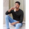 imageCOOFANDY Mens Long Sleeve Tee Shirts Stretch Crew Neck Thermal Shirts Casual T Shirts for MenBlack