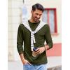 imageCOOFANDY Mens Long Sleeve Tee Shirts Stretch Crew Neck Thermal Shirts Casual T Shirts for MenDark Army Green