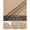 imageCOOFANDY Mens Long Sleeve Tee Shirts Stretch Crew Neck Thermal Shirts Casual T Shirts for MenKhaki