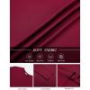 imageCOOFANDY Mens Long Sleeve Tee Shirts Stretch Crew Neck Thermal Shirts Casual T Shirts for MenWine Red
