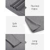 imageCOOFANDY Mens Mock Turtleneck Long Sleeve Shirts Basic Thermal Turtle Neck Undershirt Lightweight Pullover Sweaters Top2 Pack  BlackLight Grey