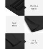 imageCOOFANDY Mens Mock Turtleneck Long Sleeve Shirts Basic Thermal Turtle Neck Undershirt Lightweight Pullover Sweaters TopAblack