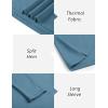 imageCOOFANDY Mens Mock Turtleneck Long Sleeve Shirts Basic Thermal Turtle Neck Undershirt Lightweight Pullover Sweaters TopBlue