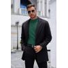 imageCOOFANDY Mens Mock Turtleneck Long Sleeve Shirts Basic Thermal Turtle Neck Undershirt Lightweight Pullover Sweaters TopGreen