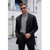 imageCOOFANDY Mens Mock Turtleneck Long Sleeve Shirts Basic Thermal Turtle Neck Undershirt Lightweight Pullover Sweaters TopLight Grey