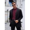 imageCOOFANDY Mens Mock Turtleneck Long Sleeve Shirts Basic Thermal Turtle Neck Undershirt Lightweight Pullover Sweaters TopWine Red