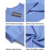 imageCOOFANDY Mens Mock Turtleneck Sweater Short Sleeve Casual Dress Sweater Slim Fit Pullover Basic Knit TeeLight Blue