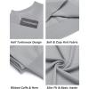 imageCOOFANDY Mens Mock Turtleneck Sweater Short Sleeve Casual Dress Sweater Slim Fit Pullover Basic Knit TeeLight Grey