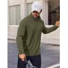 imageCOOFANDY Mens Quarter Zip Pullover UPF 50 Long Sleeve Sun Protection Shirts Golf Fishing Running Rash Guard TShirtsArmy Green