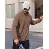 imageCOOFANDY Mens Quarter Zip Pullover UPF 50 Long Sleeve Sun Protection Shirts Golf Fishing Running Rash Guard TShirtsBrown
