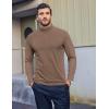 imageCOOFANDY Mens Quarter Zip Pullover UPF 50 Long Sleeve Sun Protection Shirts Golf Fishing Running Rash Guard TShirtsBrown
