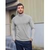 imageCOOFANDY Mens Quarter Zip Pullover UPF 50 Long Sleeve Sun Protection Shirts Golf Fishing Running Rash Guard TShirtsLight Grey