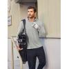 imageCOOFANDY Mens Quarter Zip Pullover UPF 50 Long Sleeve Sun Protection Shirts Golf Fishing Running Rash Guard TShirtsLight Grey