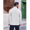 imageCOOFANDY Mens Quarter Zip Pullover UPF 50 Long Sleeve Sun Protection Shirts Golf Fishing Running Rash Guard TShirtsWhite
