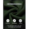 imageCOOFANDY Mens Quarter Zip Up Pullover Mock Neck Long Sleeve Sweater Casual Corduroy Polo SweatshirtGreen Black Khaki