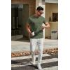 imageCOOFANDY Mens T Shirts Short Sleeve Classic V Neck TShirt Casual Summer Basic Tee ShirtArmy Green
