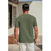 imageCOOFANDY Mens T Shirts Short Sleeve Classic V Neck TShirt Casual Summer Basic Tee ShirtArmy Green
