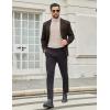 imageCOOFANDY Mens Turtleneck Shirts Slim Fit Shirt Tops Lightweight Pullover Thermal Sweater Casual Long Sleeve ShirtAlmond