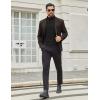 imageCOOFANDY Mens Turtleneck Shirts Slim Fit Shirt Tops Lightweight Pullover Thermal Sweater Casual Long Sleeve ShirtBlack