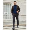 imageCOOFANDY Mens Turtleneck Shirts Slim Fit Shirt Tops Lightweight Pullover Thermal Sweater Casual Long Sleeve ShirtNavy Blue
