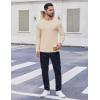 imageCOOFANDY Thermal Shirts for Men Long Sleeve T Shirt Casual Basic Shirts Stretch Crew Neck UndershirtsKhaki