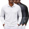 3 Pack Black & White & Dark Grey