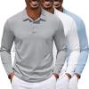 3 Pack Light Blue & White & Light Grey