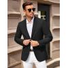imageCOOFANDY Men Casual Blazer Sport Coats Slim Fit Lightweight Business Two Button Suit JacketsBlack