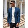 imageCOOFANDY Men Casual Blazer Sport Coats Slim Fit Lightweight Business Two Button Suit JacketsBlue